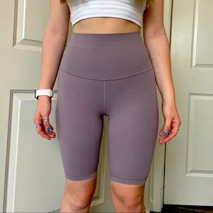 Lululemon purple biker shorts